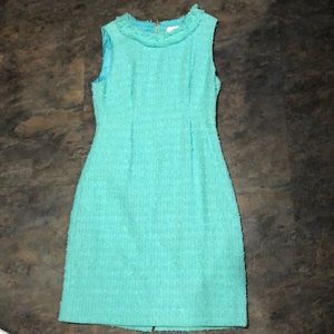 Kate Spade Aqua Sleeveless Midi Dress